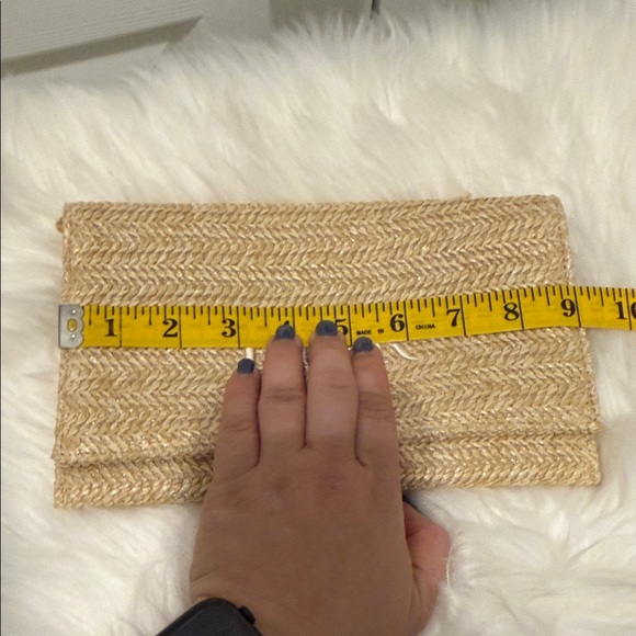 Dior Raffia Tan Clutch Bag